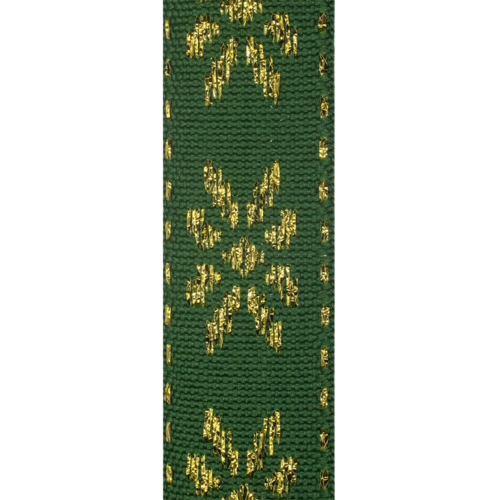 Galão Decorado 18mm 10m MW612 Verde Dourado Marwan