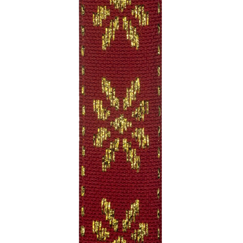 Galão Decorado 18mm 10m MW612 Vermelho Dourado Marwan
