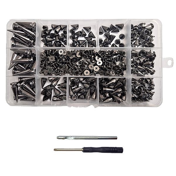 Kit de Cones Spike Grafite 180 Peças com Ferramentas