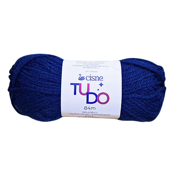 Novelo de Lã para Tricô Crochê 40g 84m Cisne Tudo Cor 608 Coats