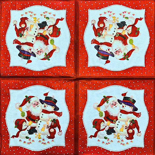 Guardanapo para Decoupage 33x33 Tema Natal Modelo 1