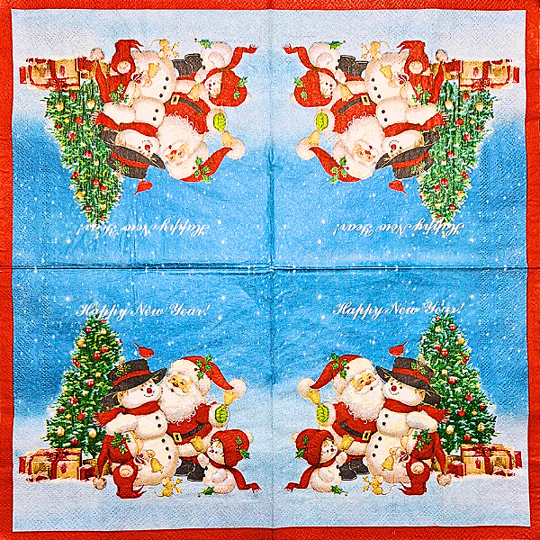 Guardanapo para Decoupage 33x33 Tema Natal Modelo 2