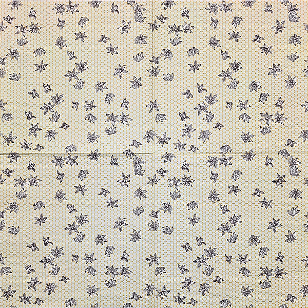 Guardanapo para Decoupage 33x33 Flores e Favos