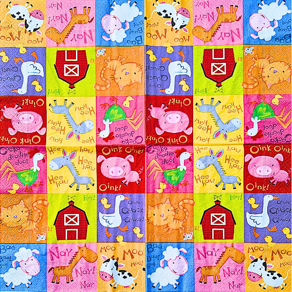 Guardanapo para Decoupage 33x33 Sítio do Seu Lobato