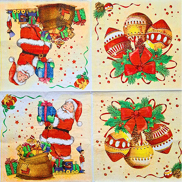 Guardanapo para Decoupage 33x33 Tema Natal Modelo 9