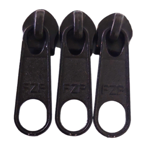 Cursor Para Zíper Nº5 com 3 Unidades Cor Preto