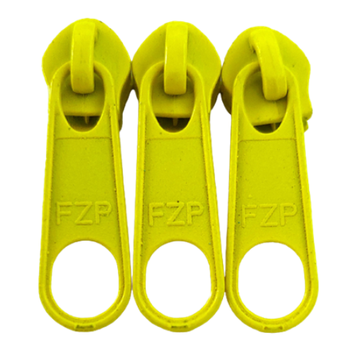 Cursor Para Zíper Nº5 com 3 Unidades Cor Amarelo