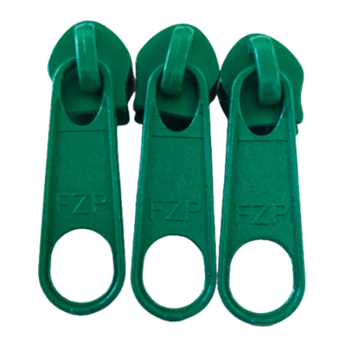 Cursor Para Zíper Nº5 com 3 Unidades Cor Verde