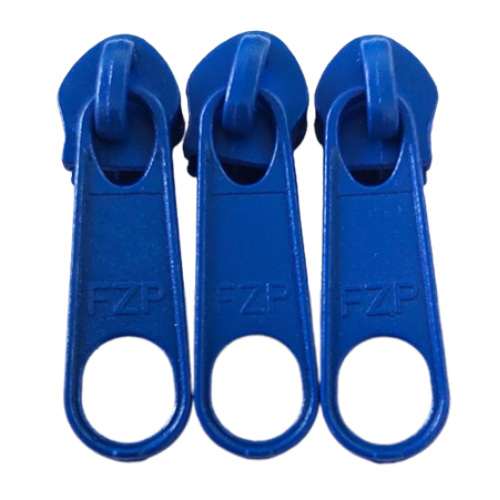 Cursor Para Zíper Nº5 com 3 Unidades Cor Azul