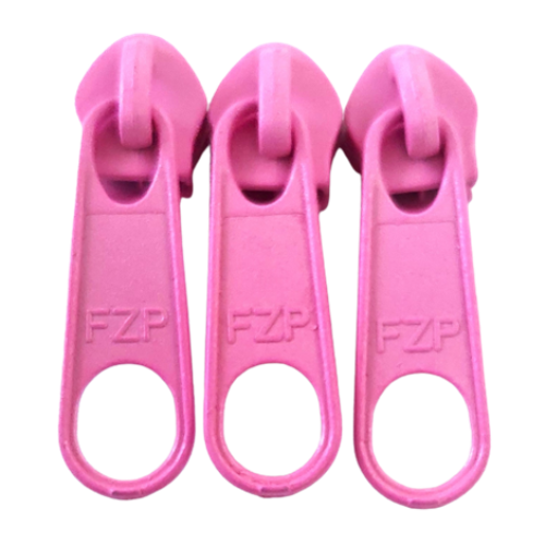 Cursor Para Zíper Nº5 com 3 Unidades Cor Rosa