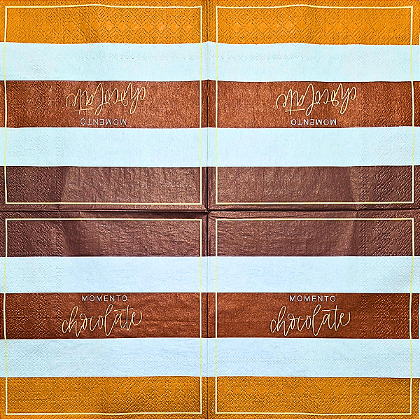 Guardanapo para Decoupage 33x33 Momento Chocolate