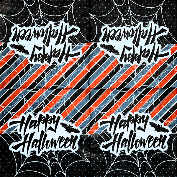 Guardanapo para Decoupage 33x33 Happy Halloween Modelo 3