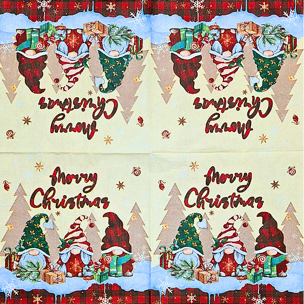 Guardanapo para Decoupage 33x33 Tema Natal Modelo 13