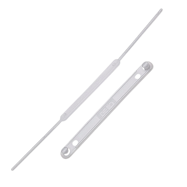 Grampo Trilho Plástico Branco 5 Unidades Dello