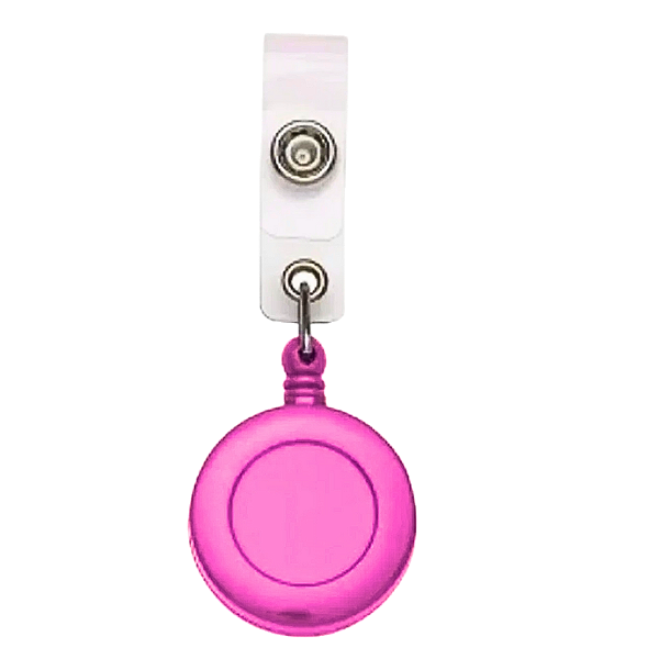 Presilha para Crachá Retrátil Roller Clip Pink