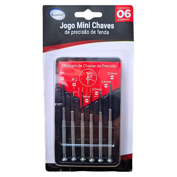 Kit de Mini Chaves de Precisão Fenda Philips 6 Peças