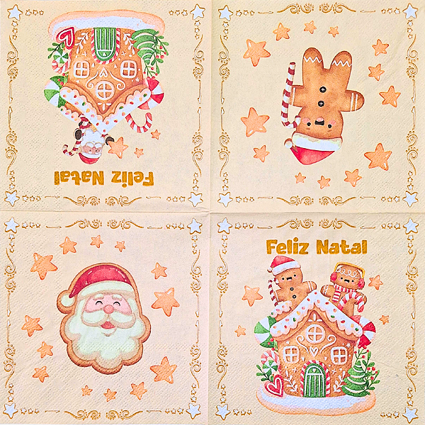 Guardanapo para Decoupage 33x33 Tema Natal Modelo 16