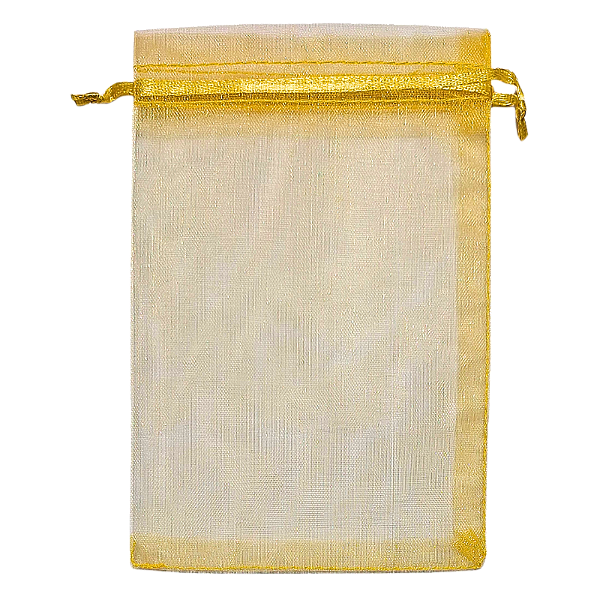 Saco Organza 10x15 Cor Ouro 10 Unidades