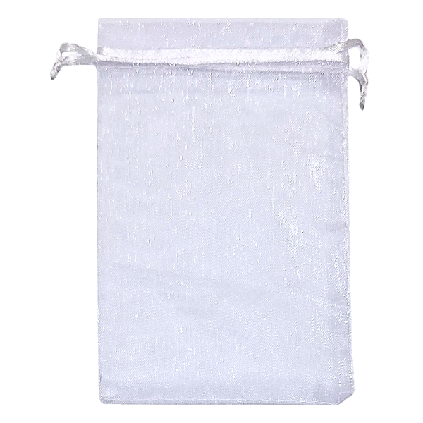 Saco Organza 10x15 Cor Branco 10 Unidades