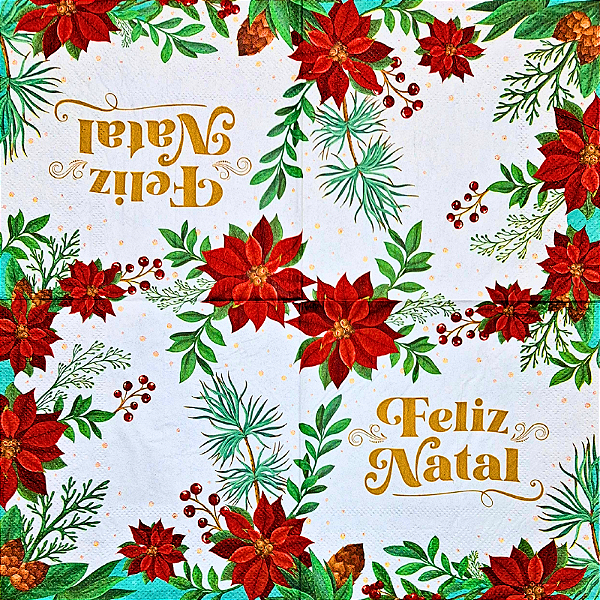 Guardanapo para Decoupage 33x33 Tema Natal Modelo 25