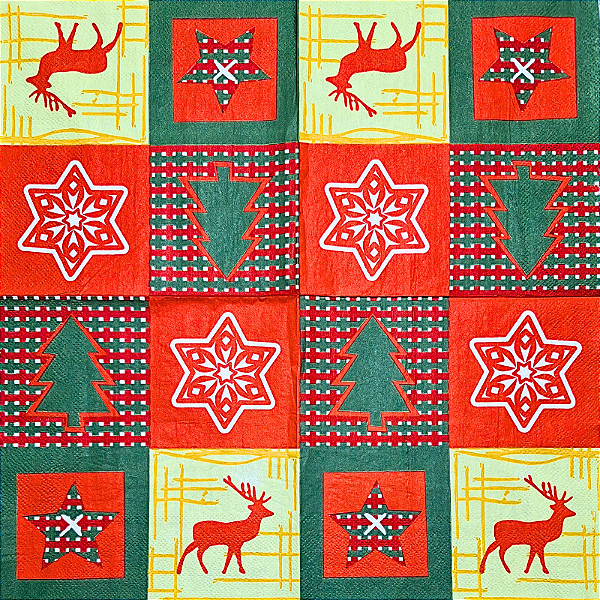 Guardanapo para Decoupage 33x33 Tema Natal Modelo 32