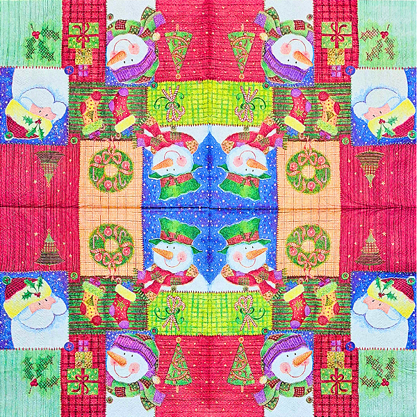 Guardanapo para Decoupage 33x33 Tema Natal Modelo 37