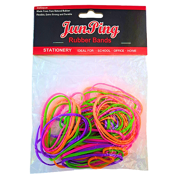 Elastico Colorido 8cm Cores Neon 80 Unidades