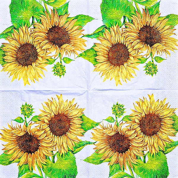 Guardanapo para Decoupage 33x33 Girassol