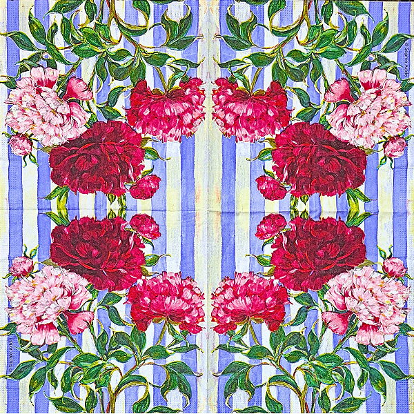 Guardanapo para Decoupage 33x33 Flores Hikari