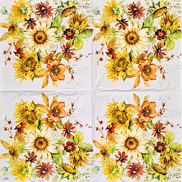 Guardanapo para Decoupage 33x33 Flores de Verão