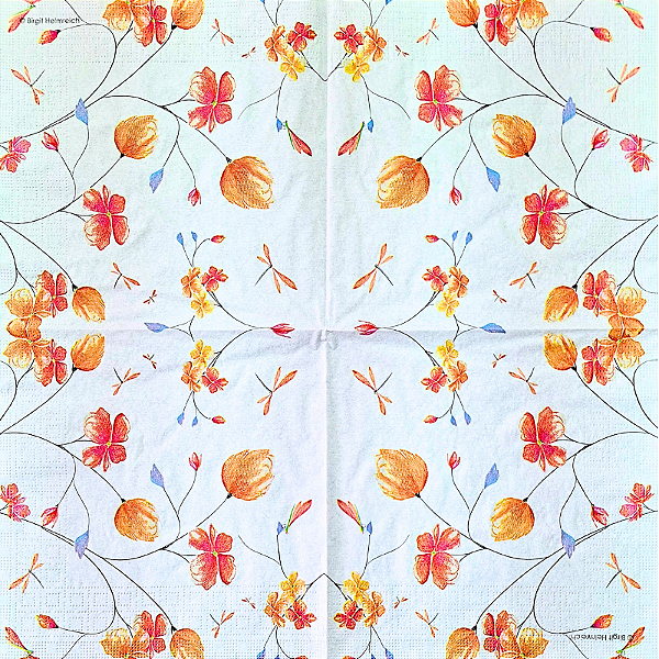 Guardanapo para Decoupage 33x33 Jardim Minimalista