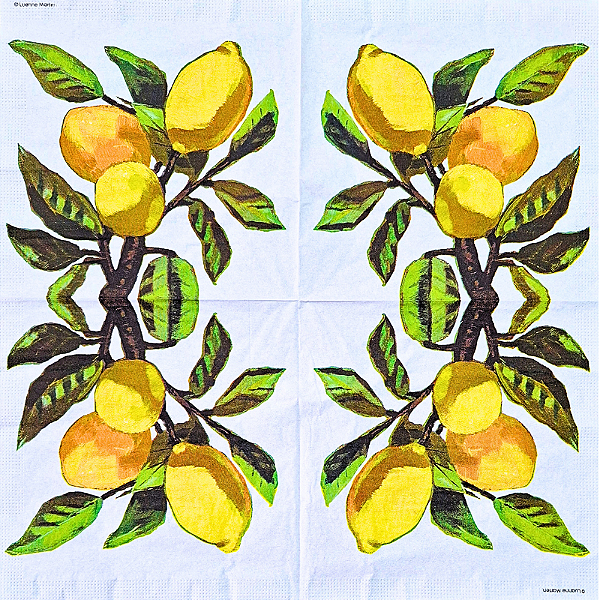 Guardanapo para Decoupage 33x33 Limão Siciliano Musée