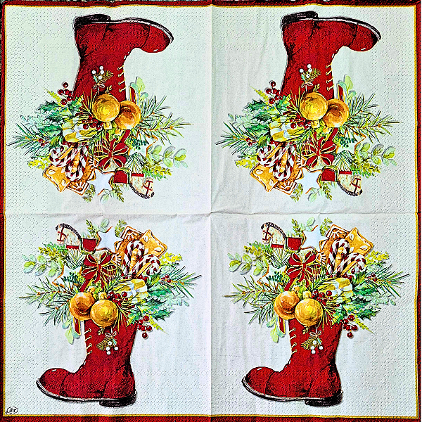 Guardanapo para Decoupage 33x33 Tema Natal Modelo 39