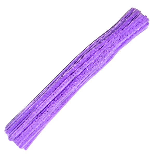 Limpador de Cachimbo para Artesanato 30cm 10 Unidades Lilás