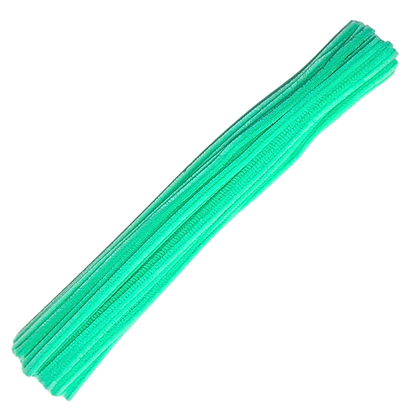 Limpador de Cachimbo para Artesanato 30cm 10 Unidades Verde Claro