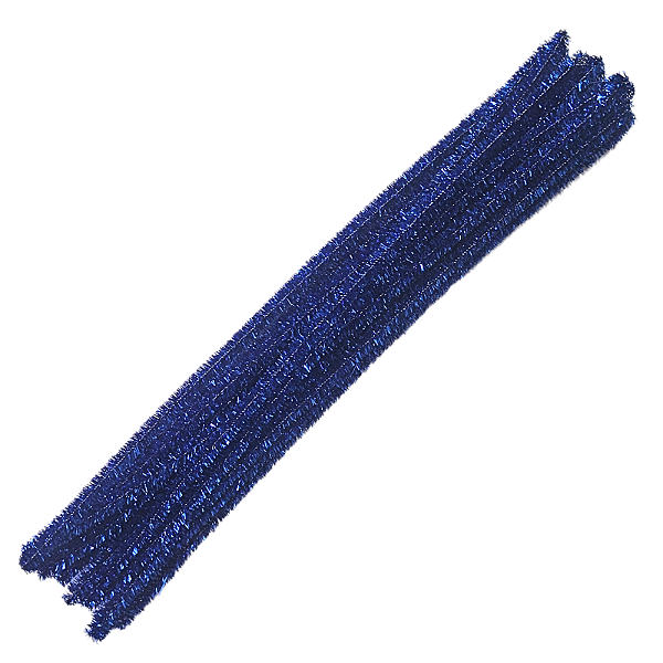 Limpador de Cachimbo para Artesanato 30cm 10 Unidades Marinho Brilho