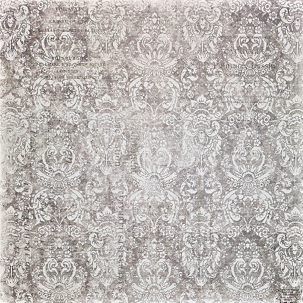 Papel para Scrapbook 30.5 x 31.5 Tema Luís XIII