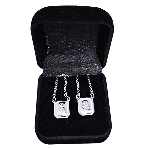 Escapulário Nossa Senhora Aparecida Prata