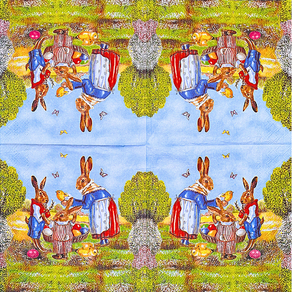 Guardanapo para Decoupage 33x33 Páscoa Vintage Modelo 2