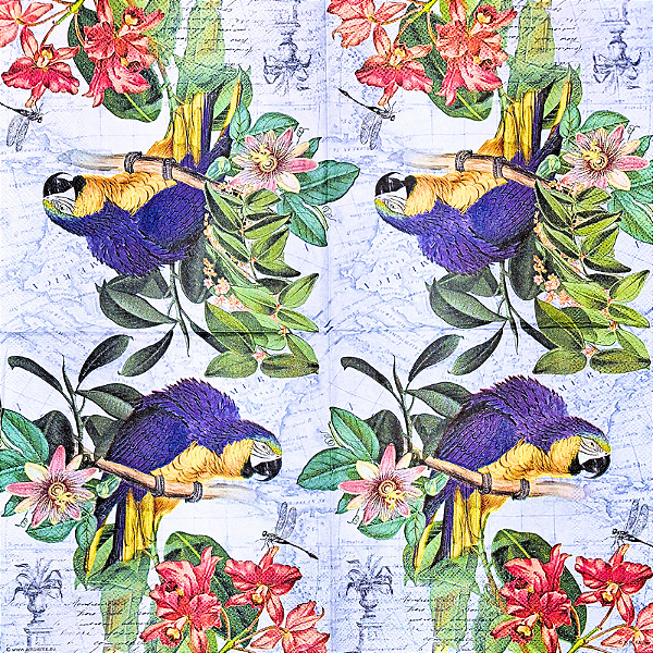 Guardanapo para Decoupage 33x33 Arara Canindé