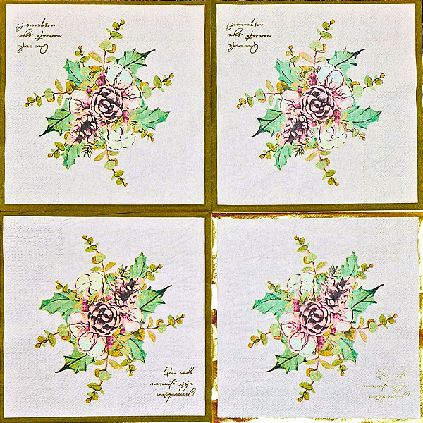 Guardanapo para Decoupage 33x33 Arranjo Floral Momento Inesquecível