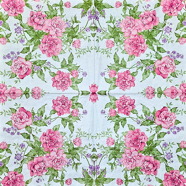 Guardanapo para Decoupage 33x33 Flores Delicadas
