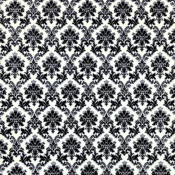 Guardanapo para Decoupage 33x33 Arabesco Clássico Preto e Branco