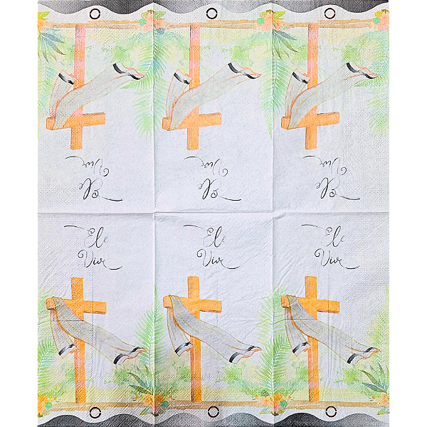 Guardanapo para Decoupage 33x40 Ele Vive