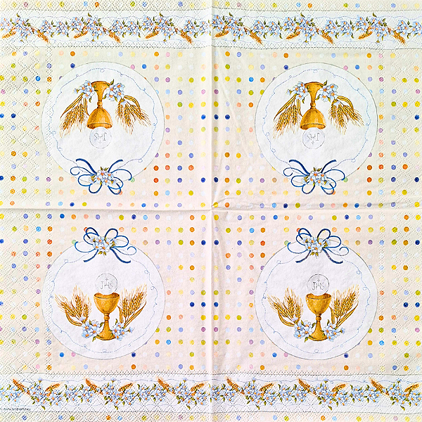 Guardanapo para Decoupage 33x33 Eucaristia