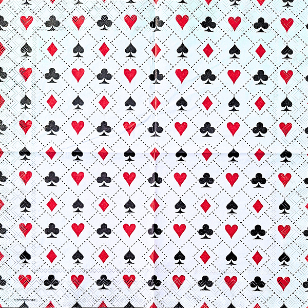 Guardanapo para Decoupage 33x33 Naipes Franceses