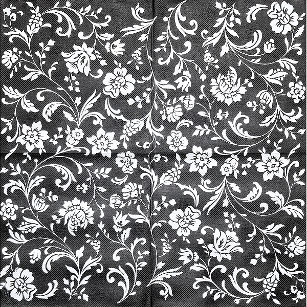 Guardanapo para Decoupage 33x33 Arabesco Floral Clássico Modelo 2