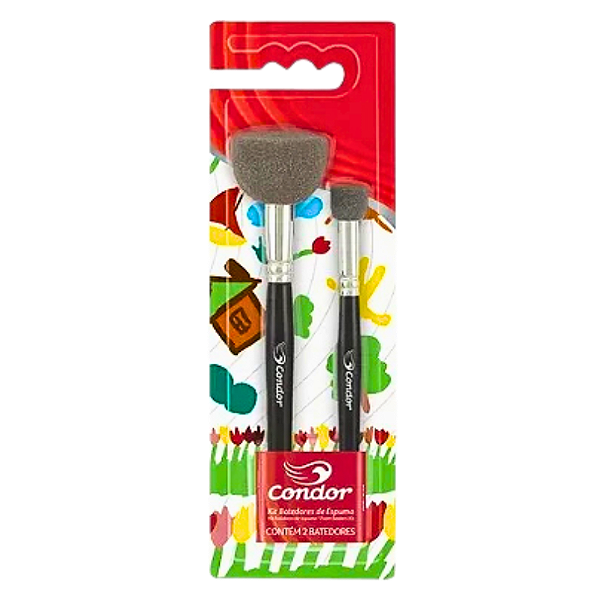 Kit Batedores de Espuma para Decoupage e Pintura 2 Peças Condor