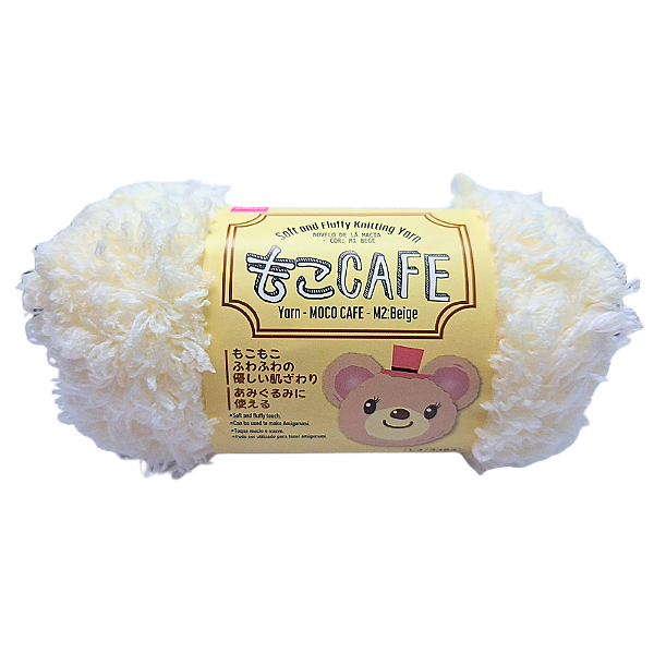 Novelo de Lã Macia e Fofinha para Tricô 40g Cor Bege Daiso