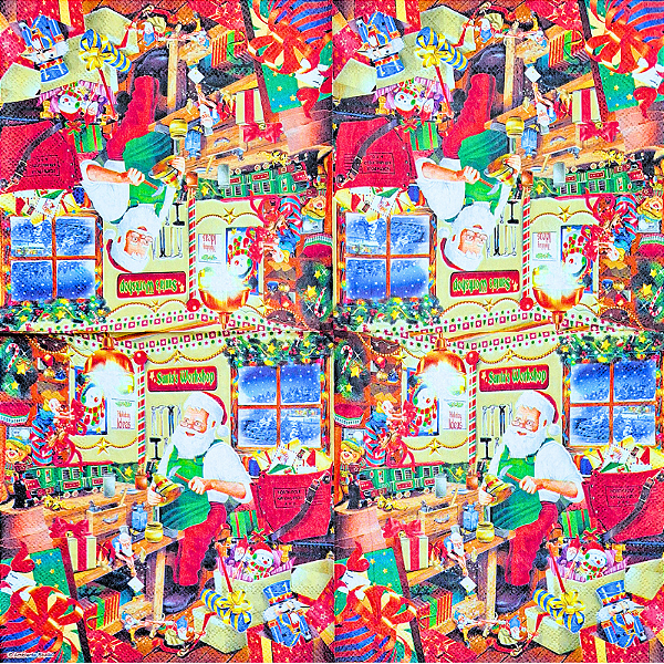 Guardanapo para Decoupage 33x33 Tema Natal Modelo 41